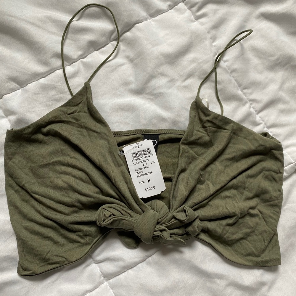 NEVER WORN Windsor Green Tie Top